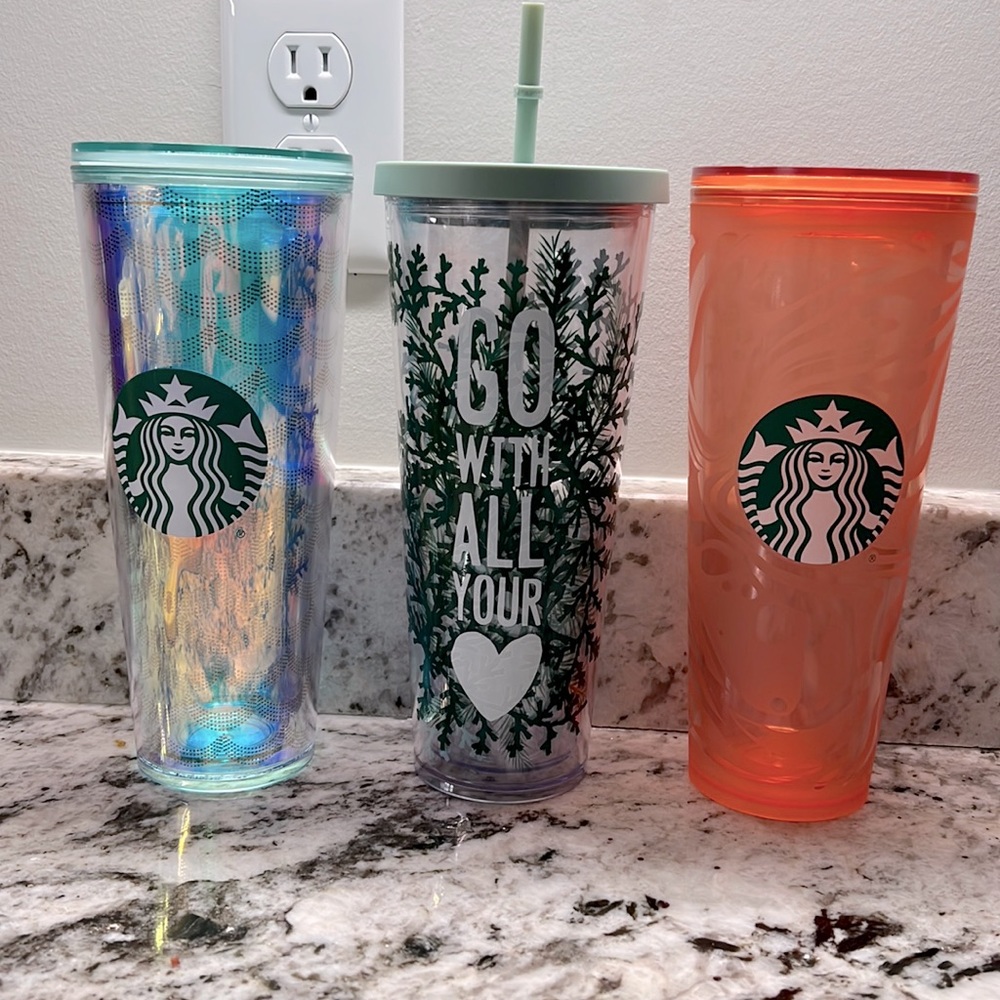 Lot of 3 Starbucks venti cold cups
